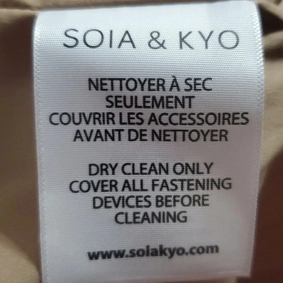 Soia & Kyo soft suede lambskin single button jacket - Picture 8 of 9